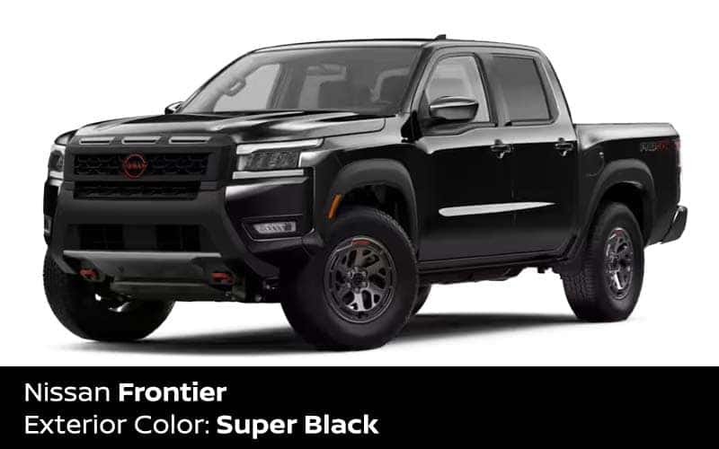 Nissan Frontier Super Black exterior color Cleveland Ohio