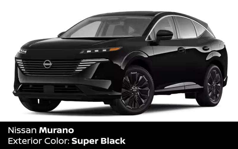 Nissan Murano Super Black exterior color Cleveland Ohio