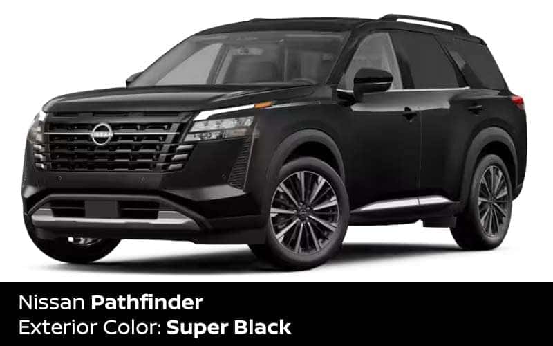Nissan Pathfinder Super Black exterior color Cleveland Ohio