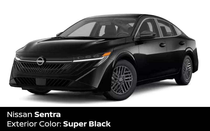 Nissan Sentra Super Black exterior color Cleveland Ohio