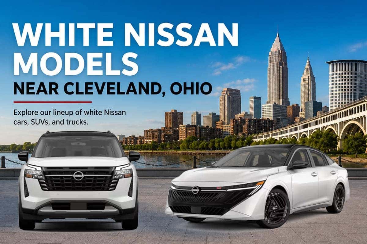 White Nissan models near Cleveland, Ohio