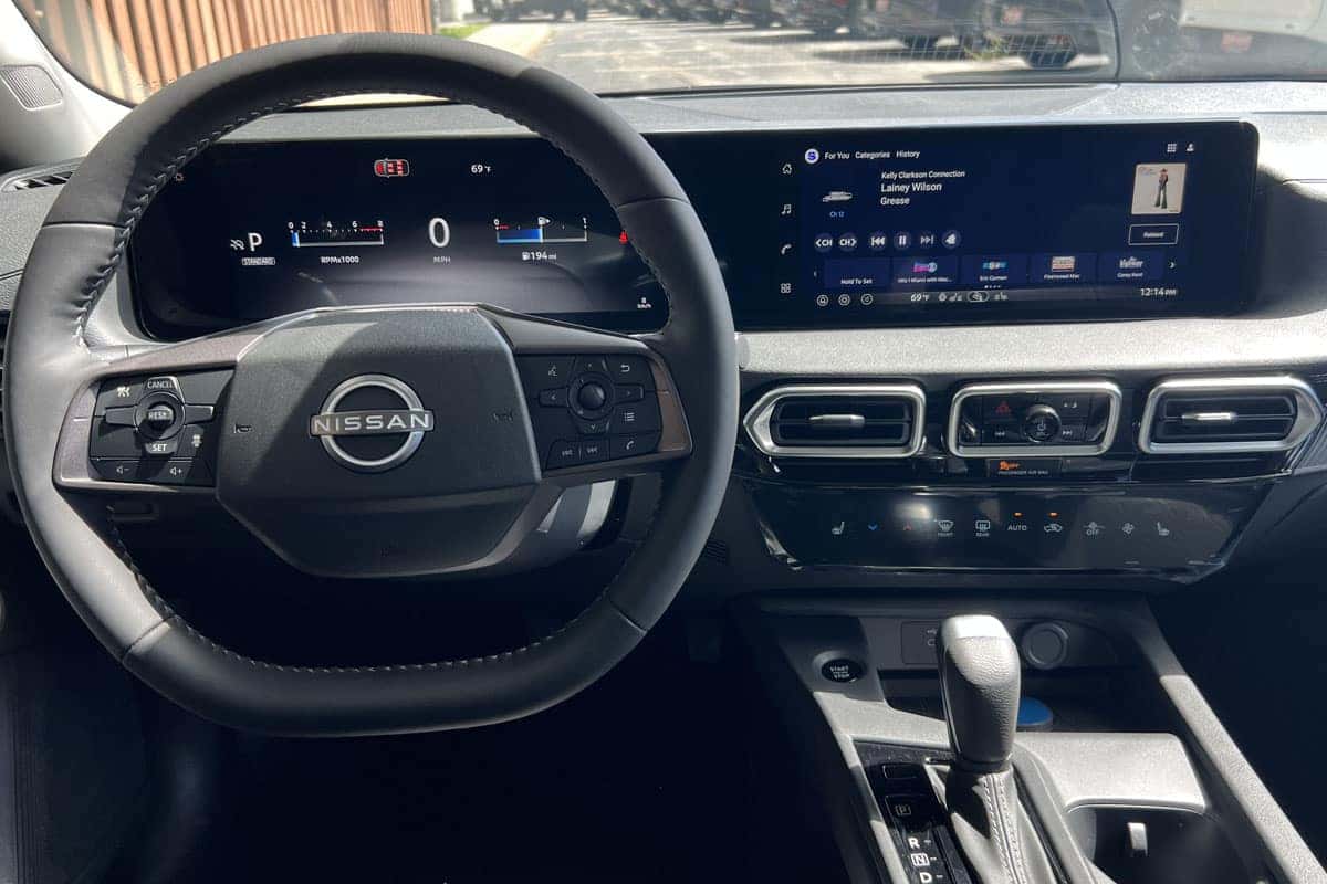 2027 Nissan Sentra dashboard and front-seat interior
