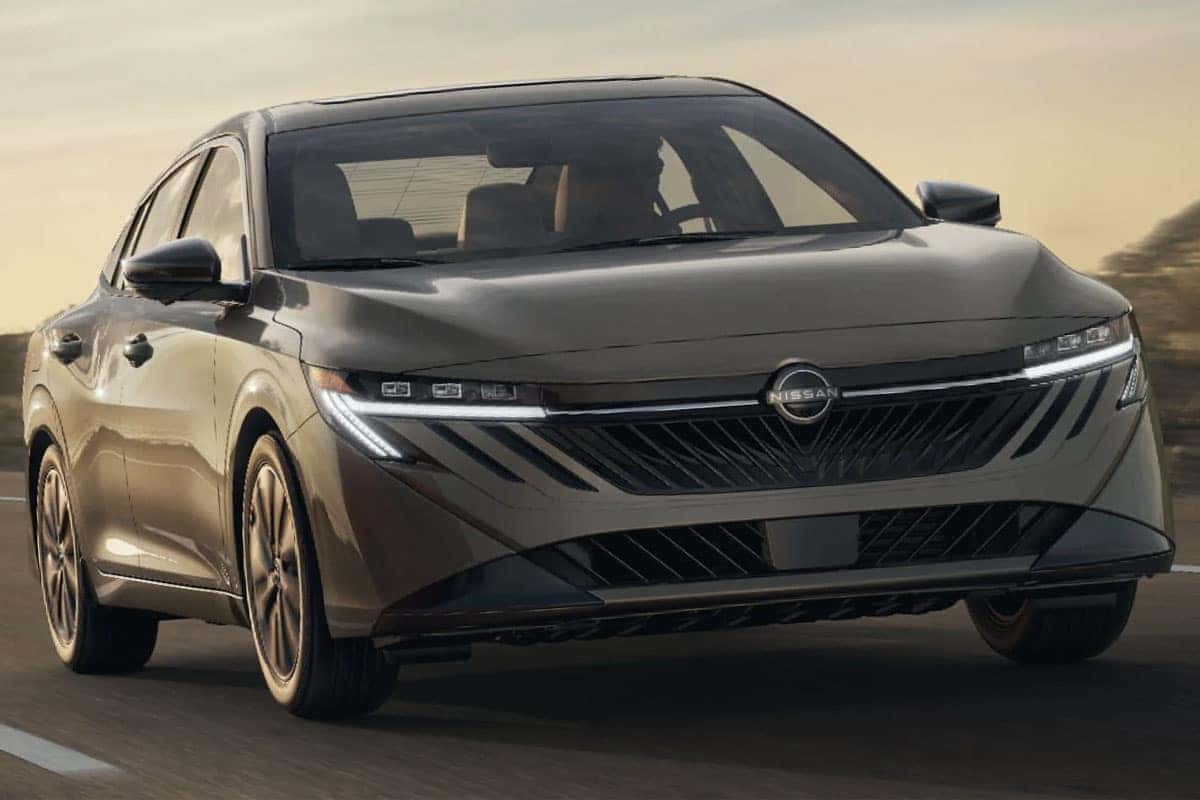2027 Nissan Sentra driving on the highway near Cleveland, Ohio