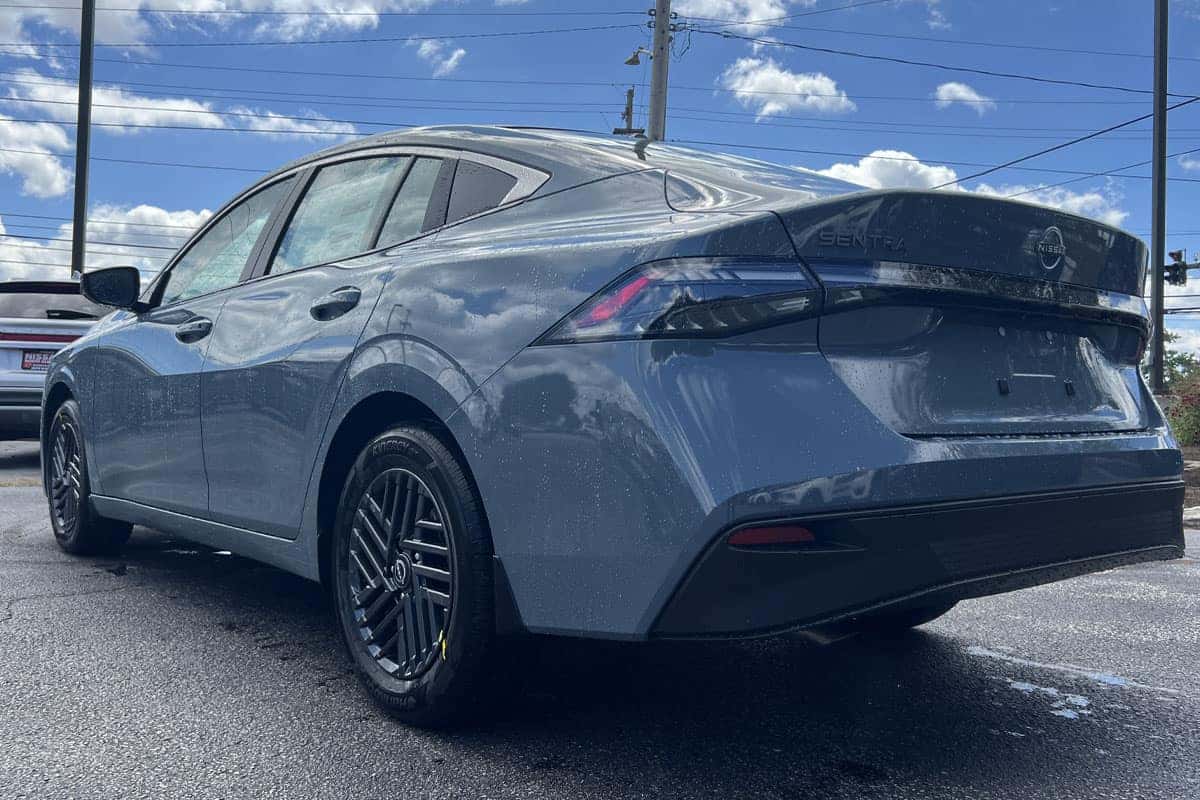 2027 Nissan Sentra rear side view near Cleveland, Ohio