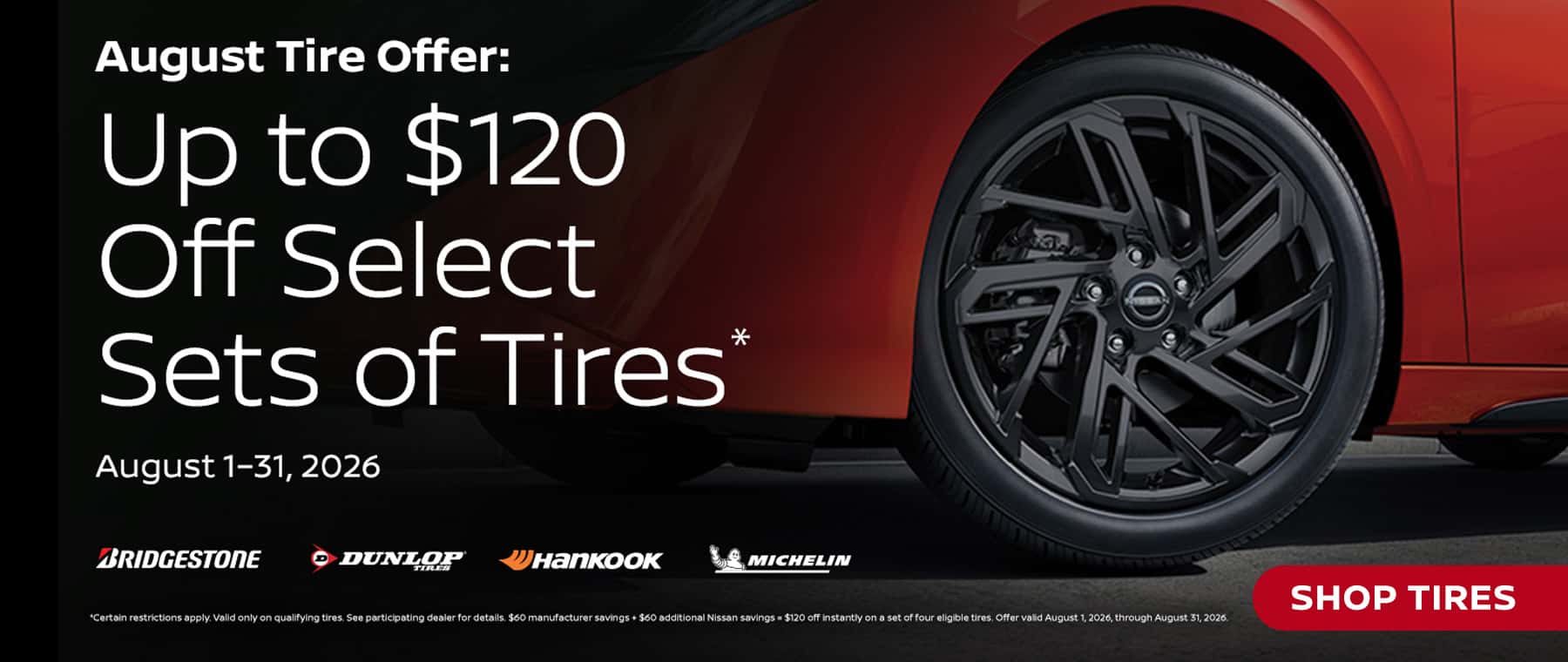 August Nissan Tire Sale