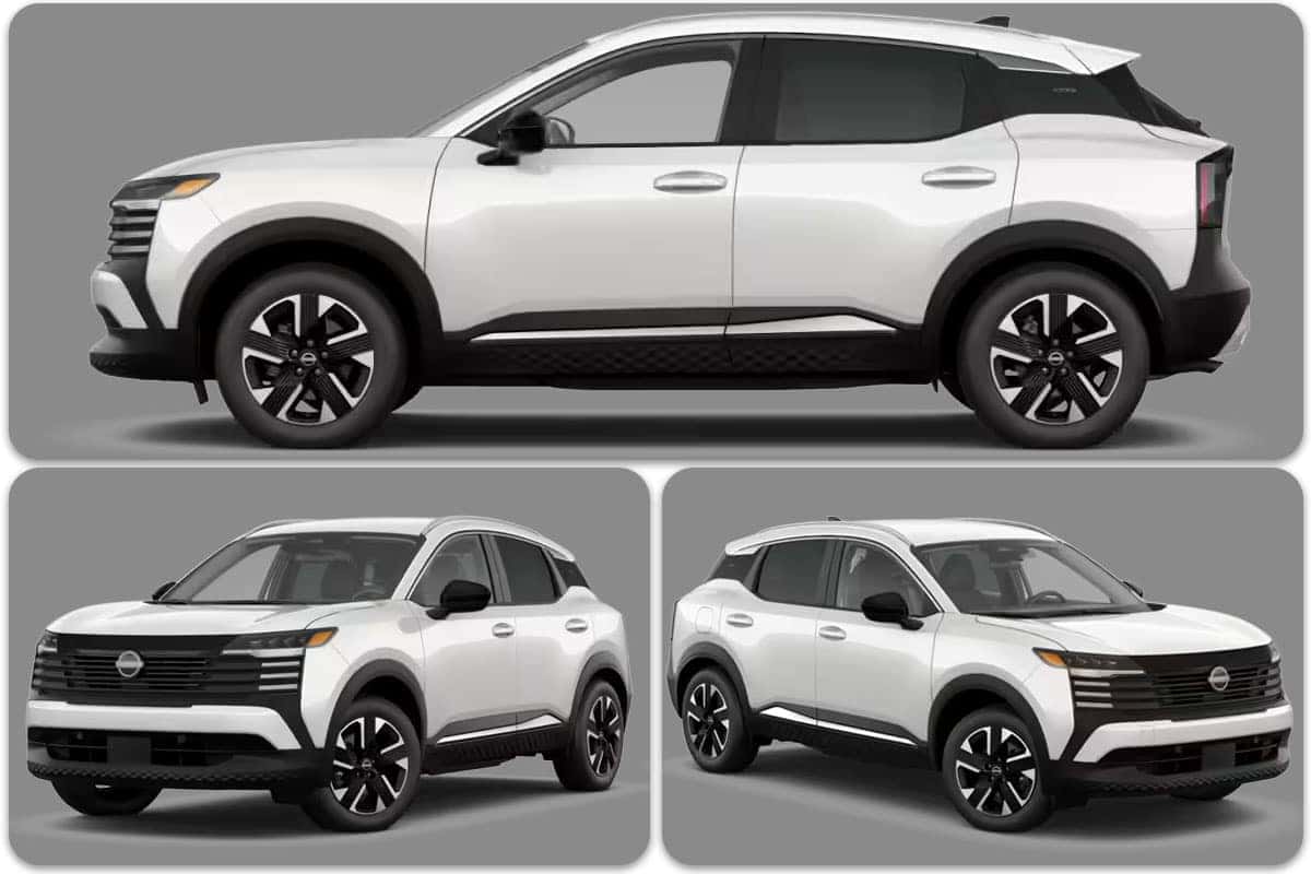 White 2027 Nissan Kicks in Fresh Powder near Cleveland, Ohio