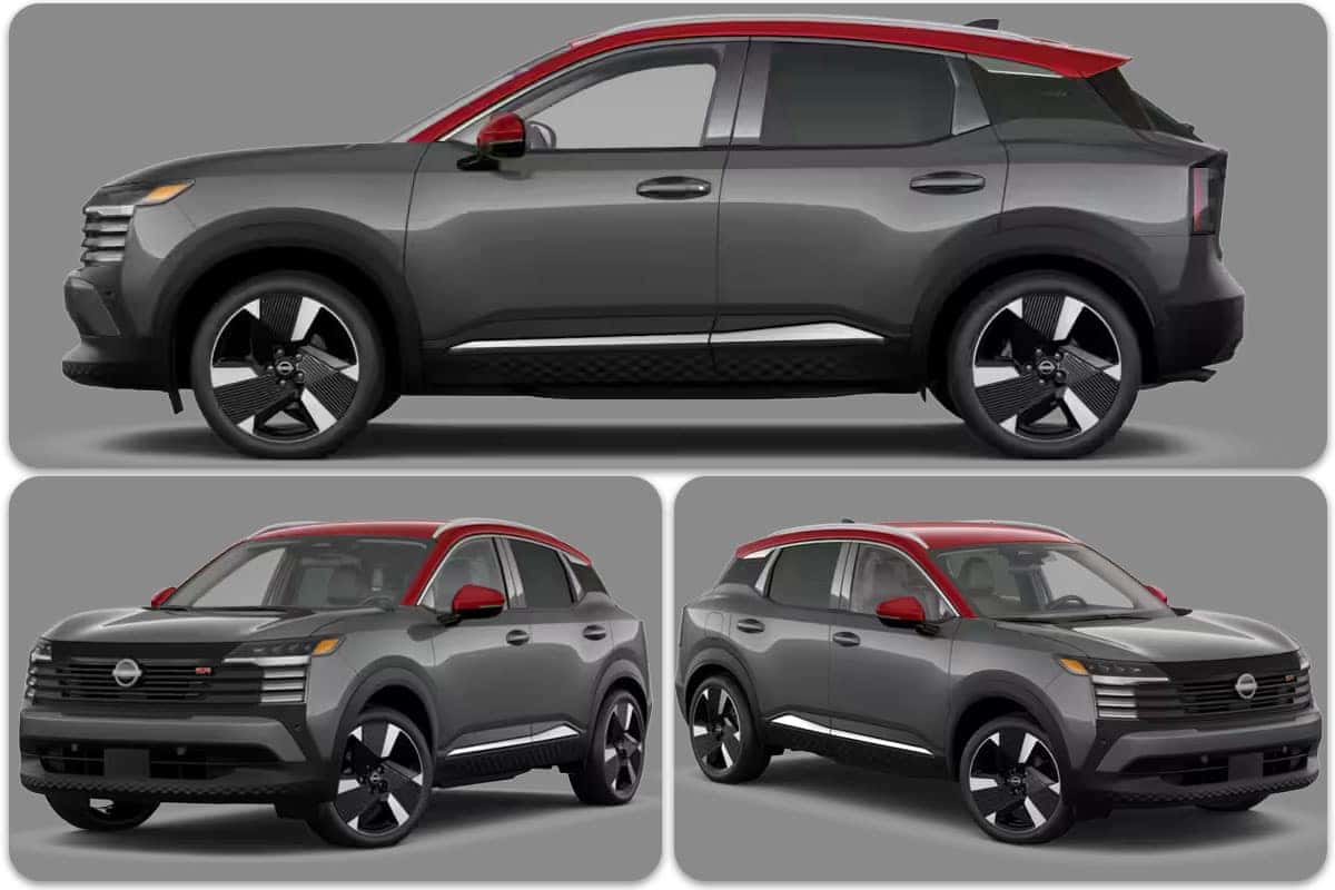 2027 Nissan Kicks in Two-Tone Gun Metallic with Scarlet Red Roof near Cleveland, Ohio