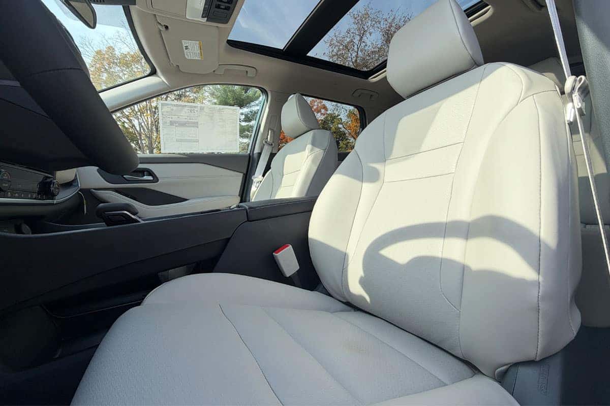 2027 Nissan Rogue interior seats and moonroof near Cleveland, Ohio