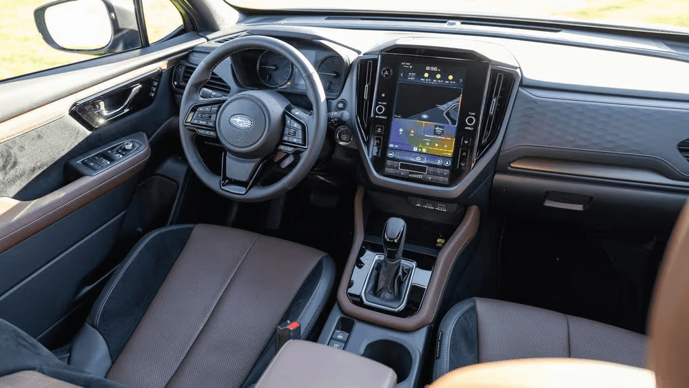 The dashboard of 2025 Chevy Forester