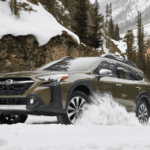 Subaru in snow