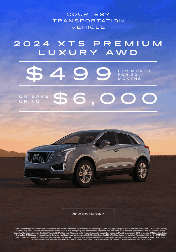 Mar - 2024 XT5 Luxury AWD $499/month for 39 or save up to $6000