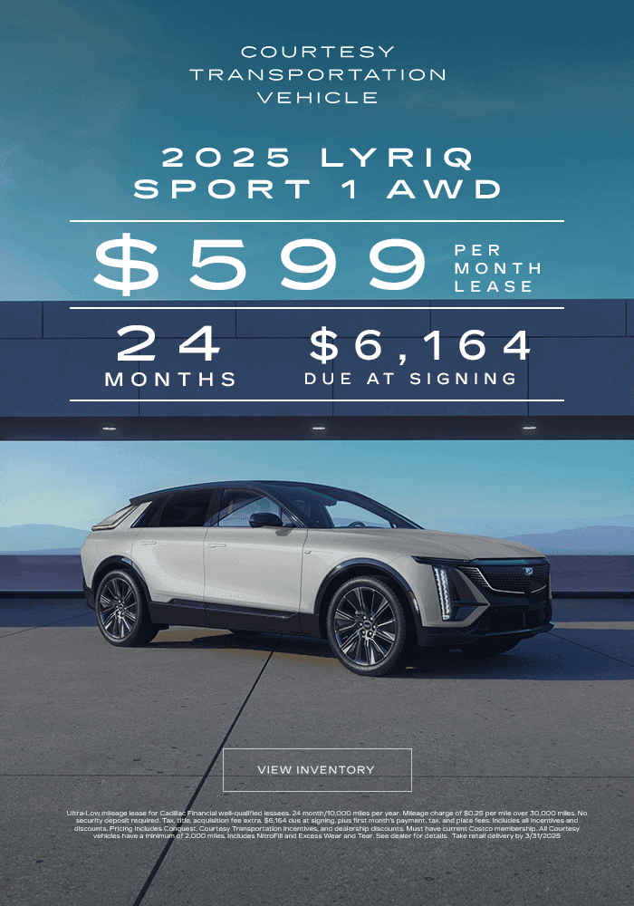 2025 LYRIQ Sport 1 AWD $599 for 24 month lease