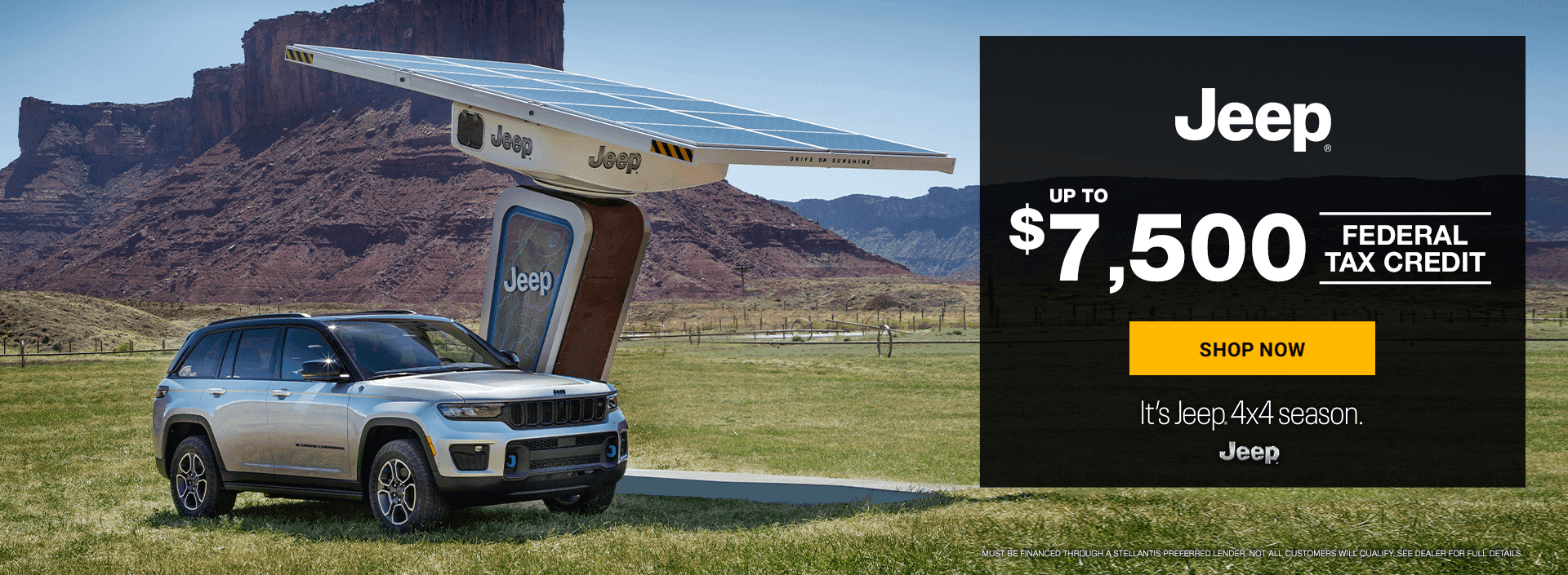 UP TO $7,500 FEDERAL TAX CREDIT