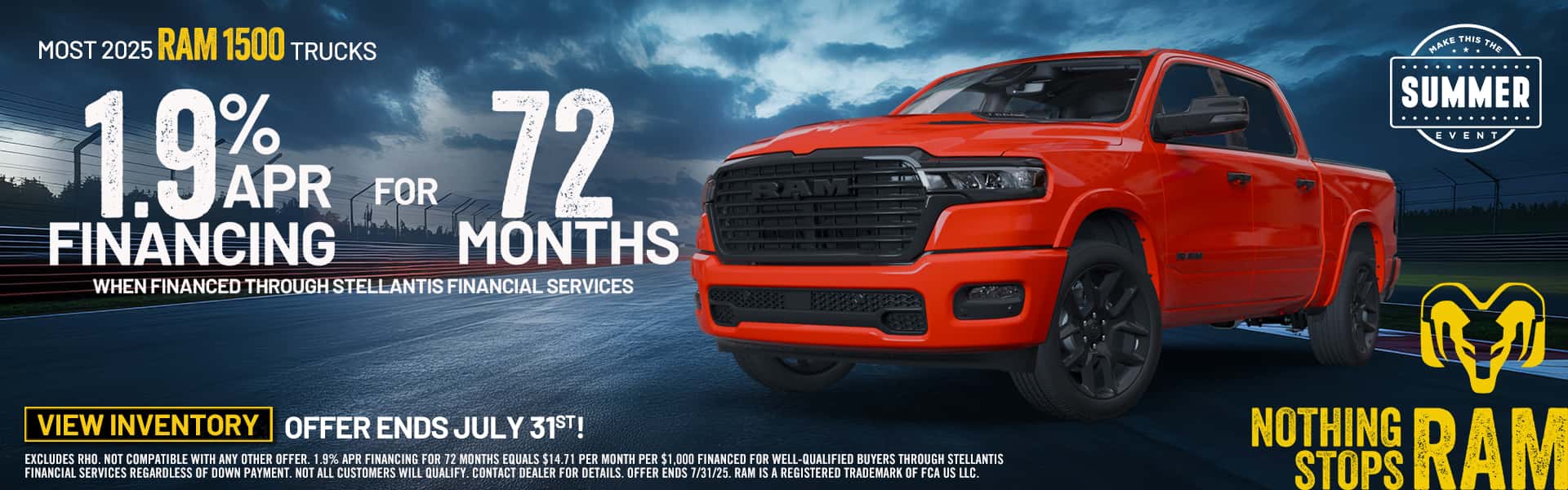 New Ram offer