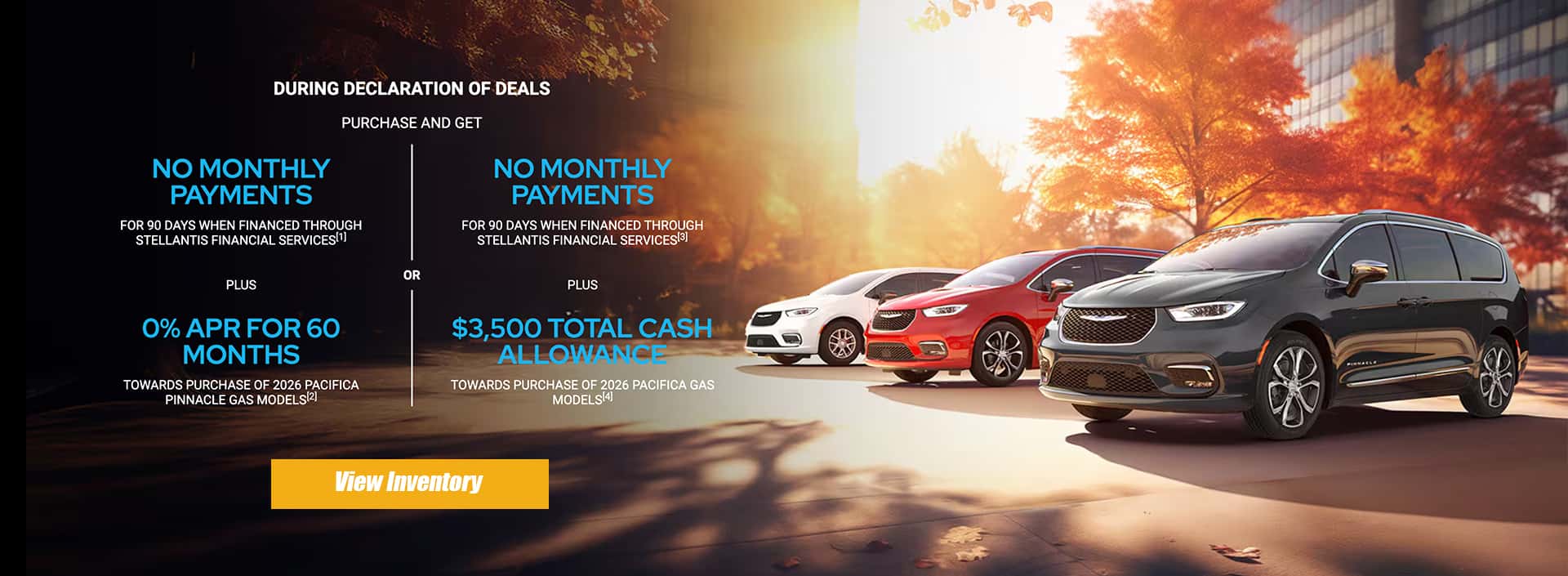 New Pacifica lease special