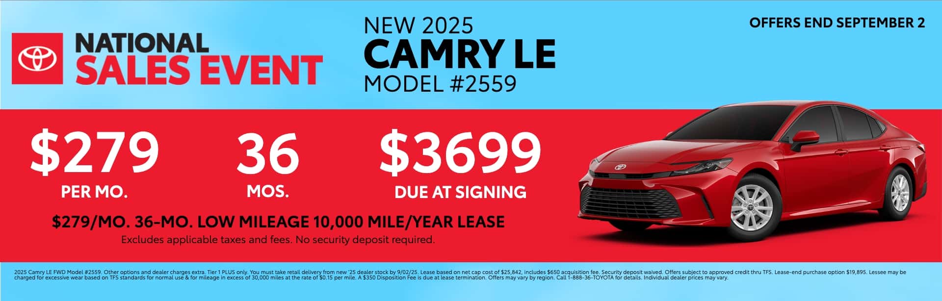 TCAA&#8212;Toyota&#8212;Exported_NEW-2025_Red_Camry-LE_May_V1_1920x614