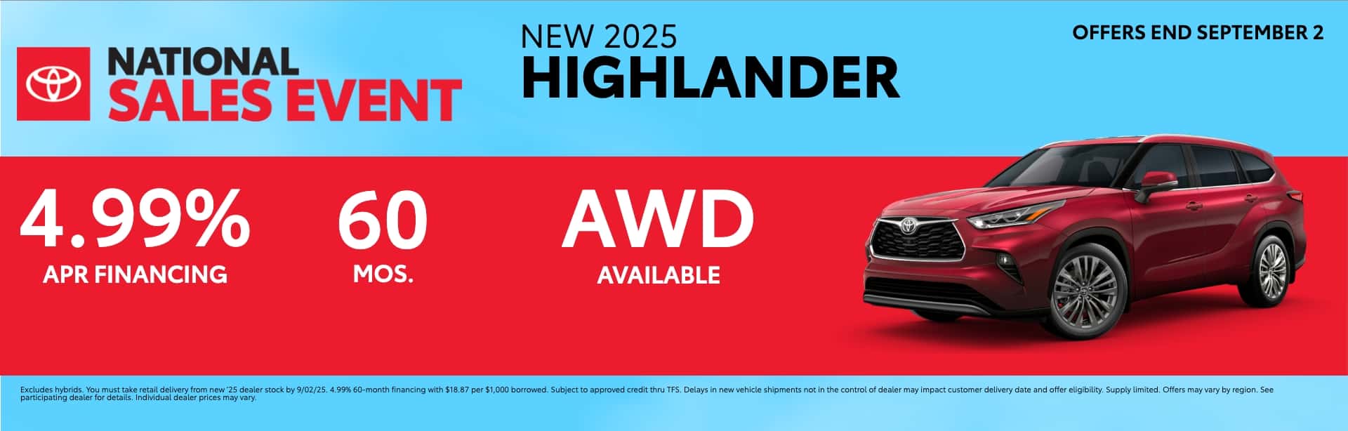 TCAA&#8212;Toyota&#8212;Exported_NEW-2025_Red_Highlander_May_1920x614