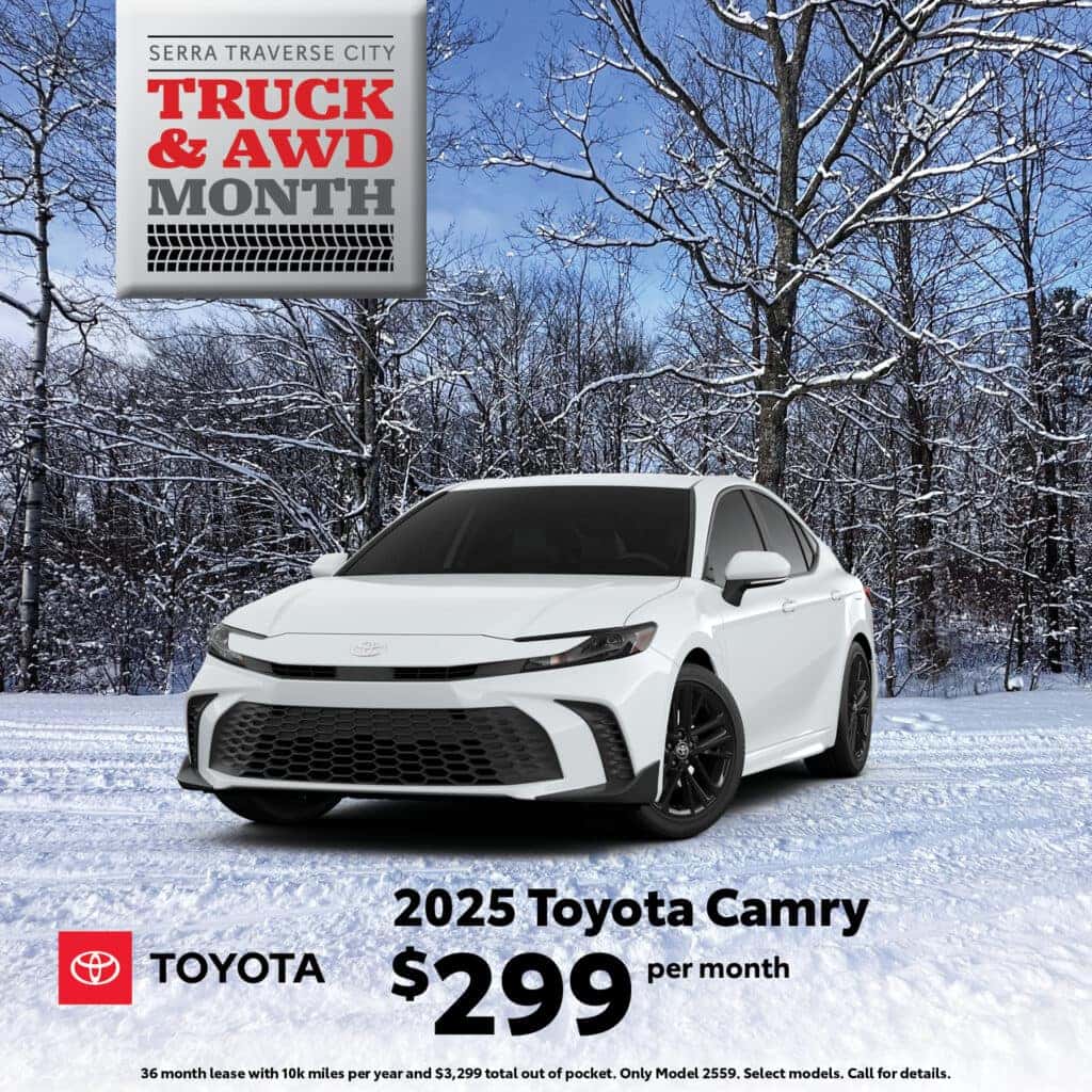 2025 AWD Toyota Camry Hybrid, $289 per month
