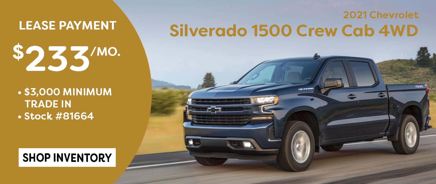 May 2021 Silverado Lease Offer $233/mo*