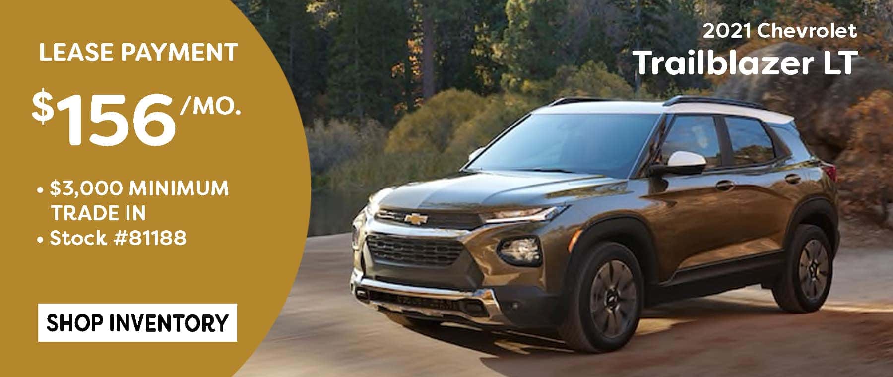 May 2021 TrailBlazer Lease Offer $156/mo*