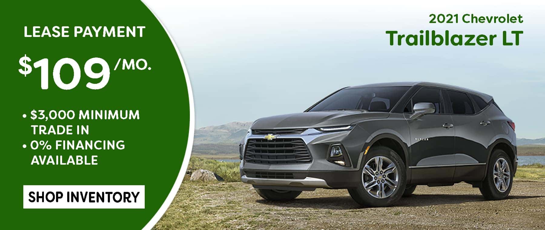 March TrailBlazer LT Lease Special $109/mo*