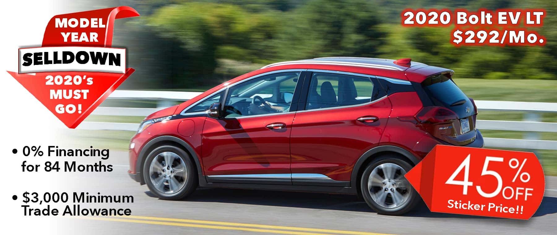 2020 Bolt 0% Financing Available Up To 45% Off MSRP