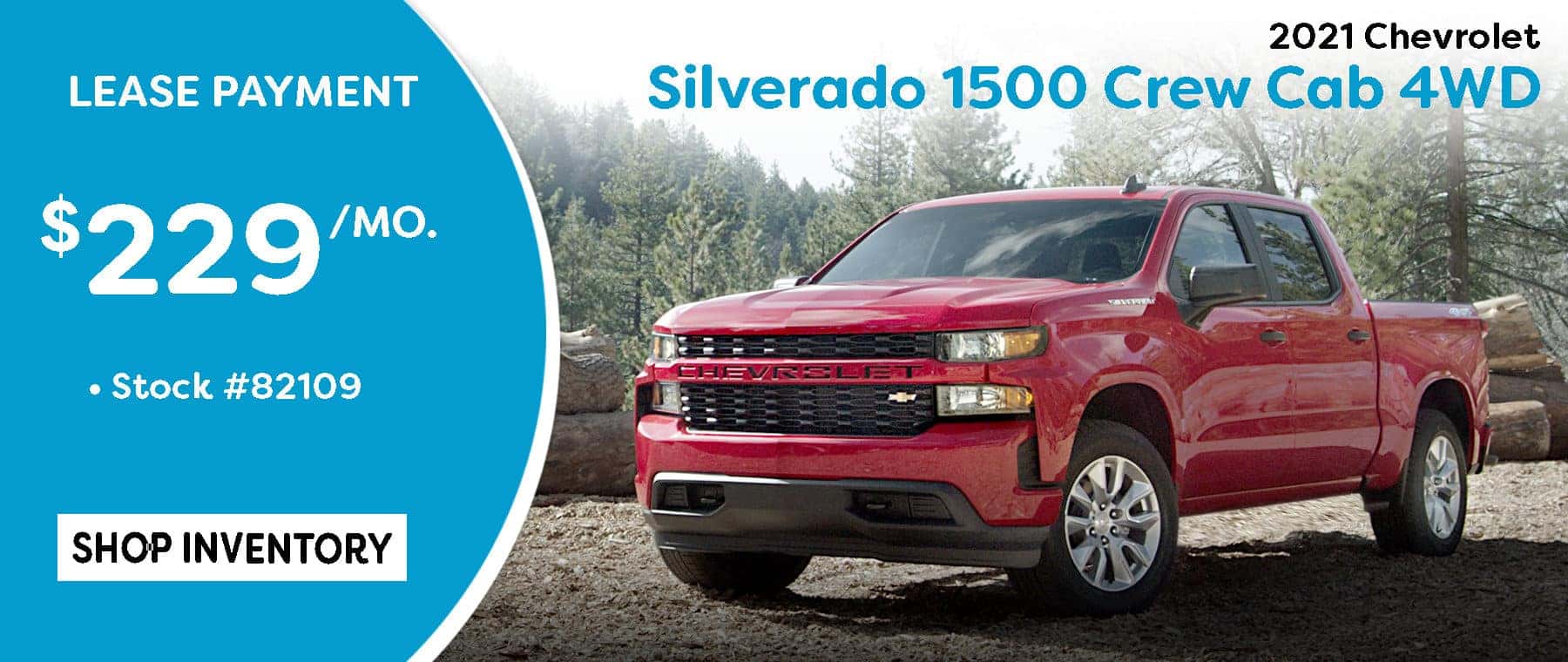 September 2021 Silverado Lease Offer $229/mo*