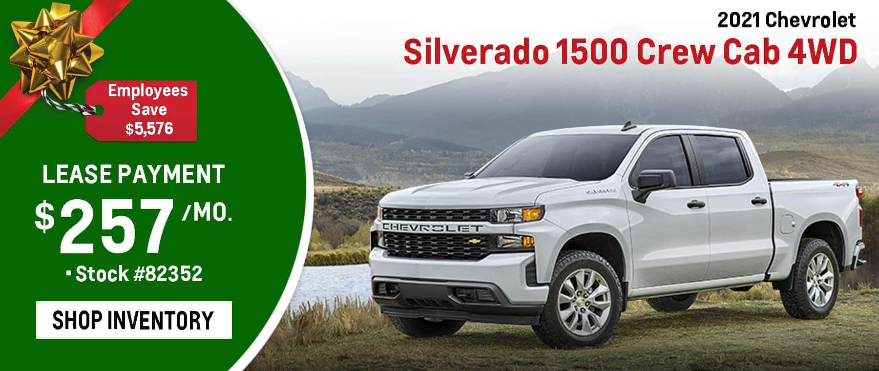2021 December Deal Silverado $257 per month