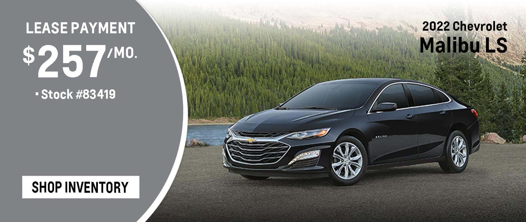 2022 Malibu LS September Lease $257 per Month