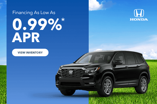 Financing as low as 0.99% APR*