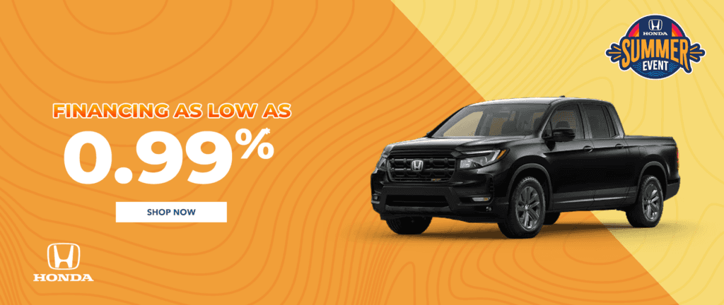 Financing as low as 0.99% APR