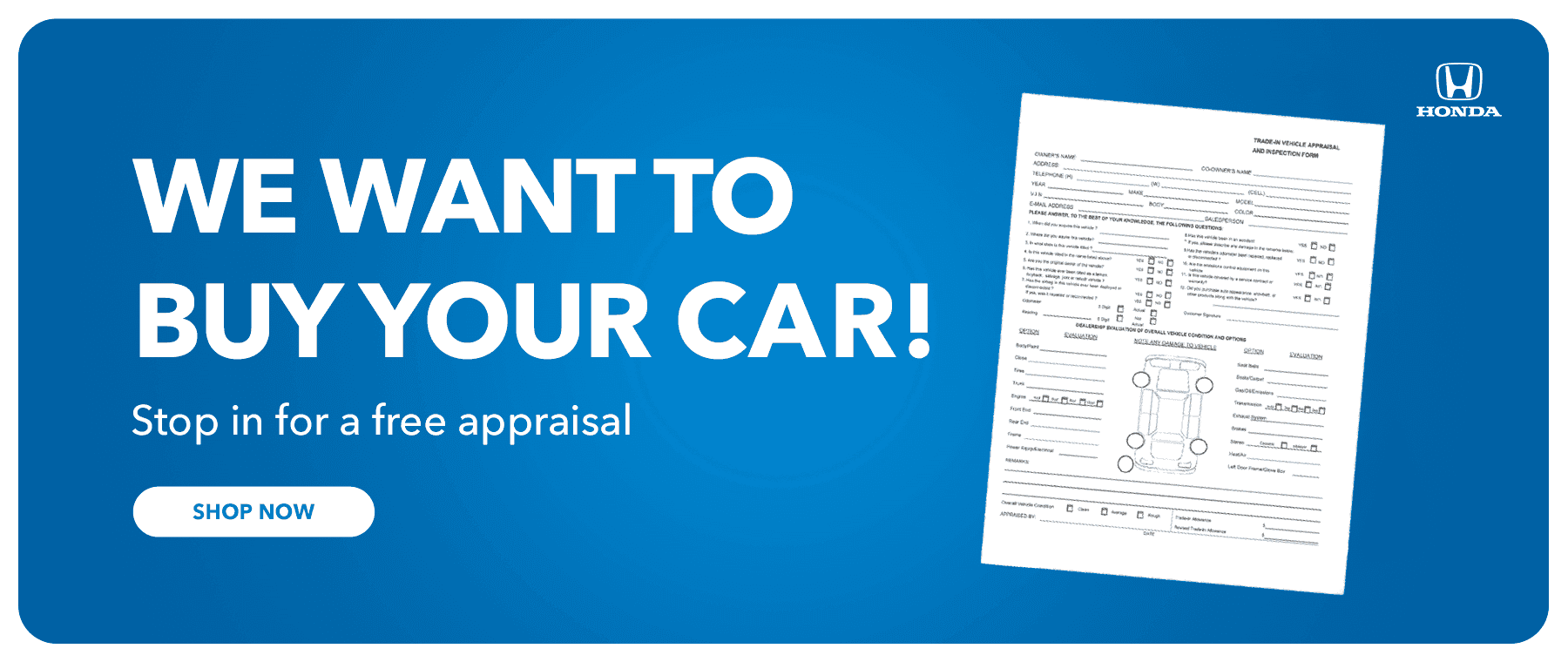 We want to buy your car