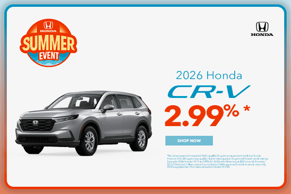 Financing As Low As 2.99% 