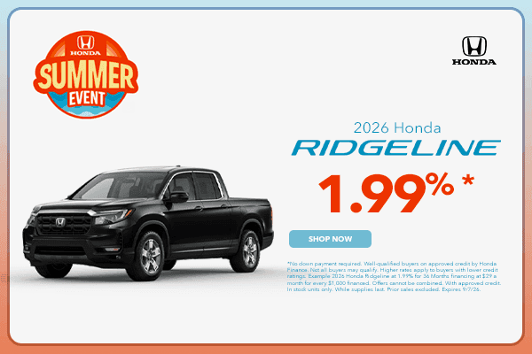 Financing As Low As 1.99% 