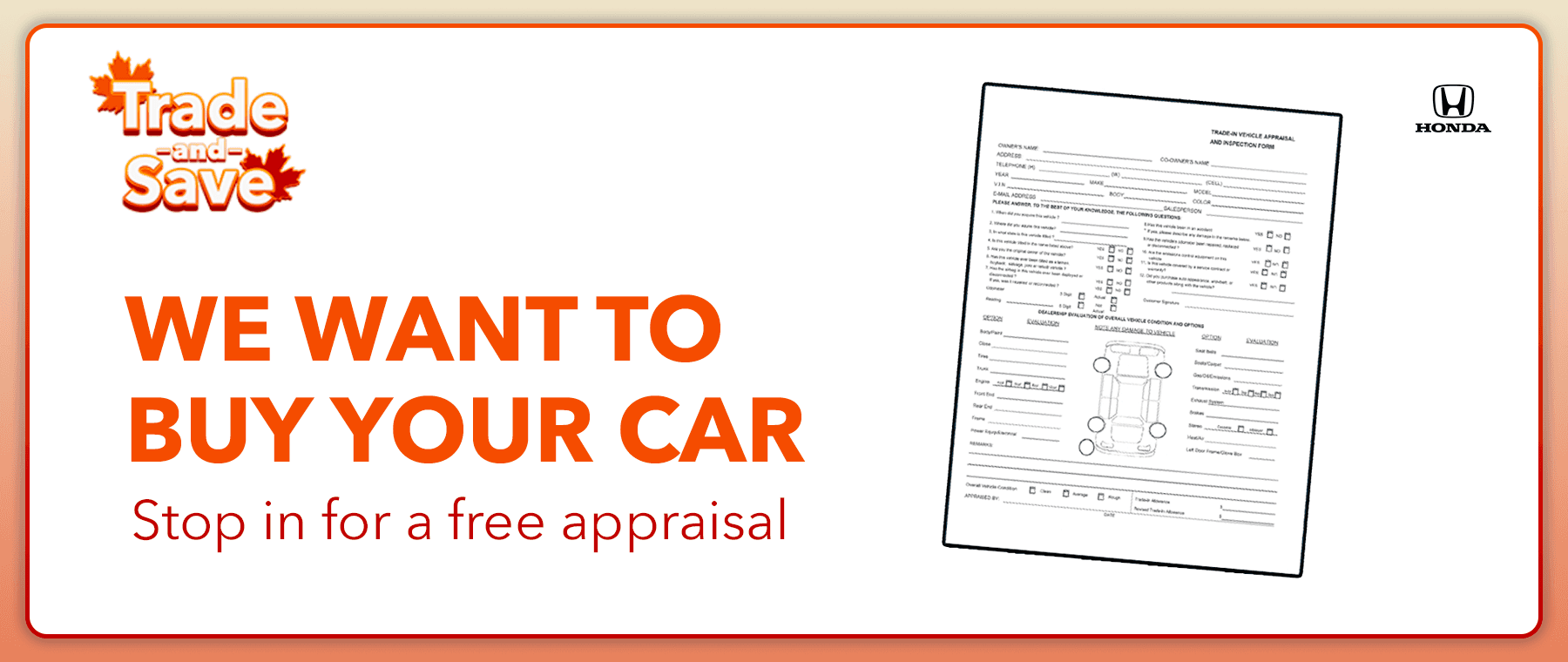 We want to buy your car