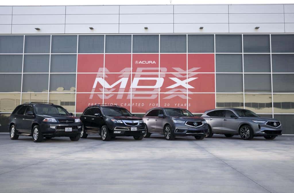 Four Generations of the Acura MDX