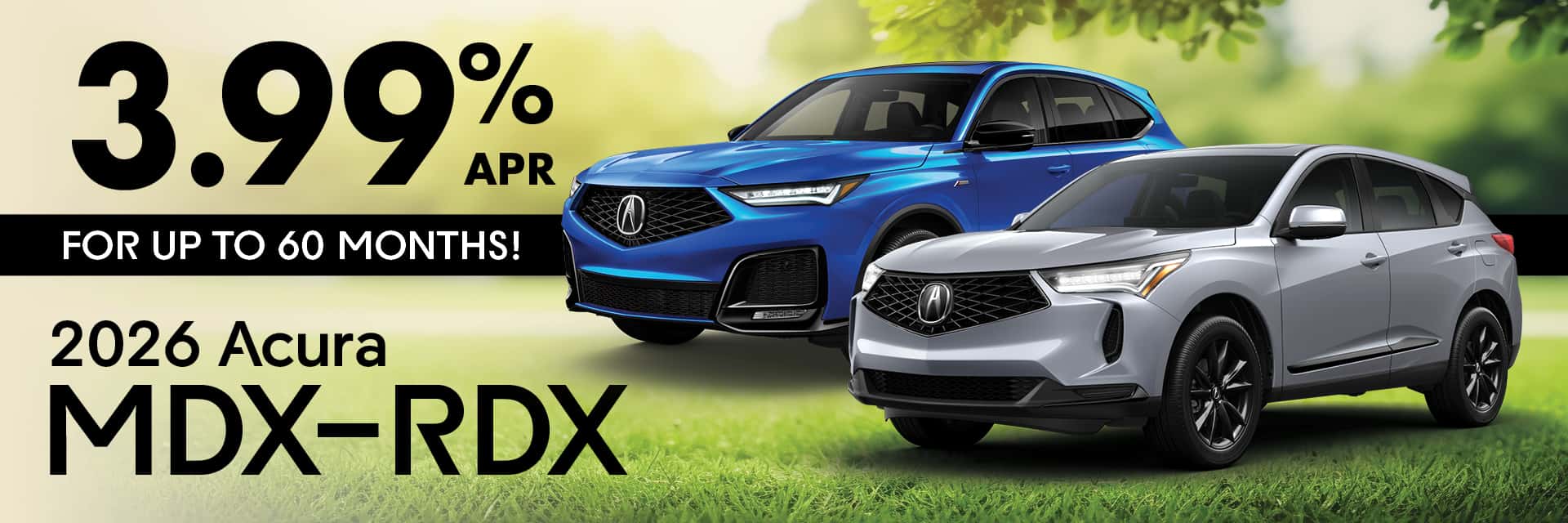2026 MDX and RDX models