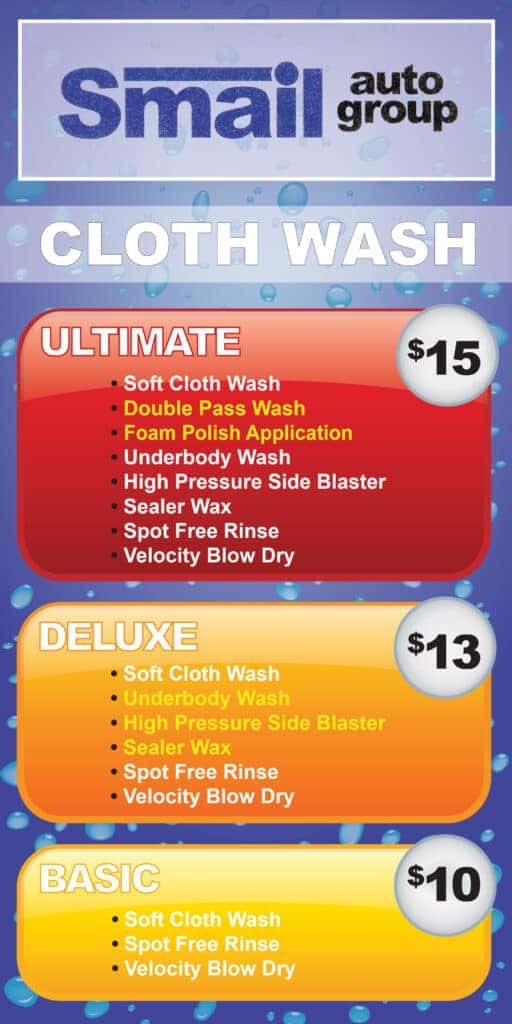 Smail Car Wash Pricing
