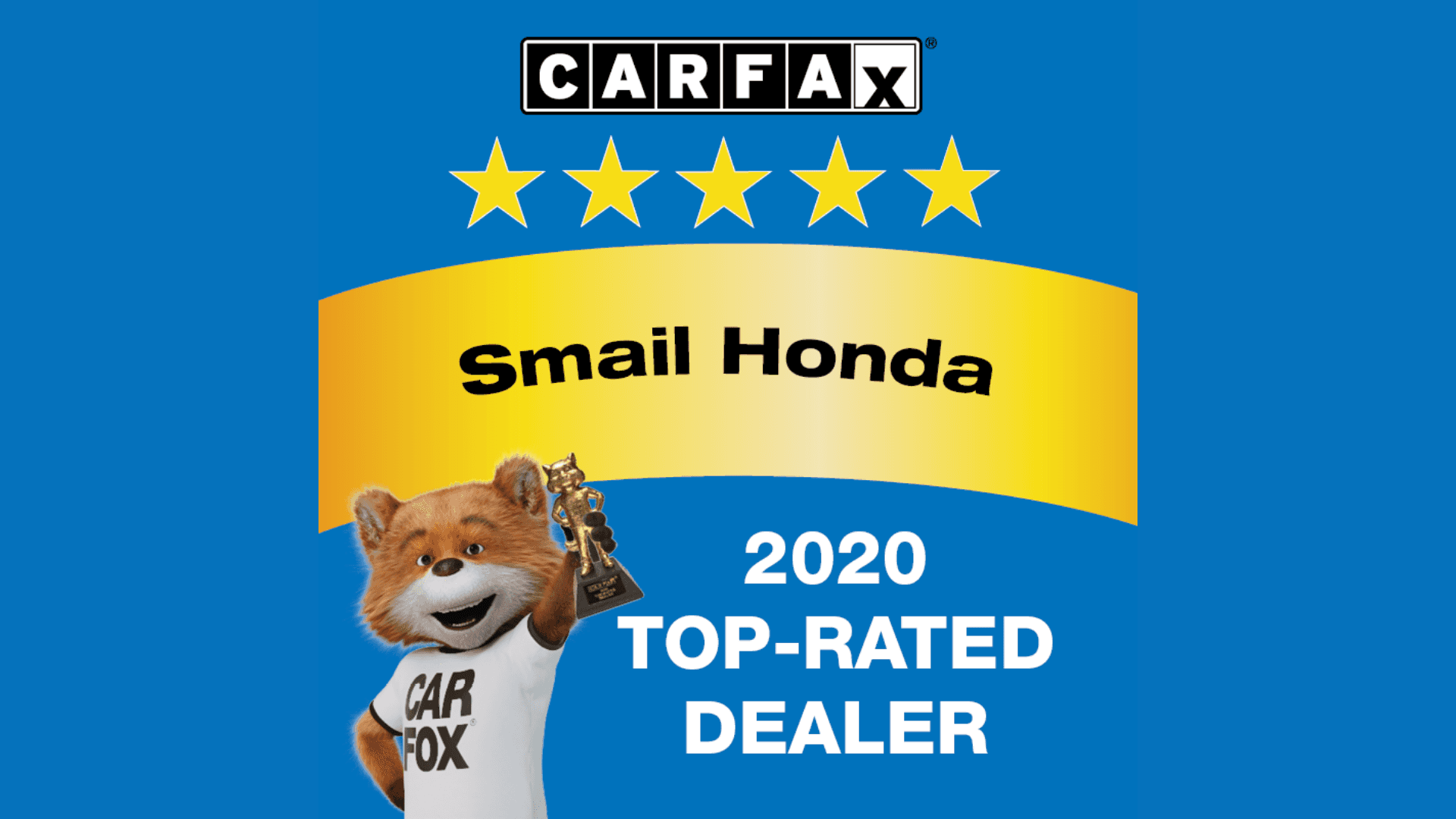 Honda Top-Rated Dealer Award