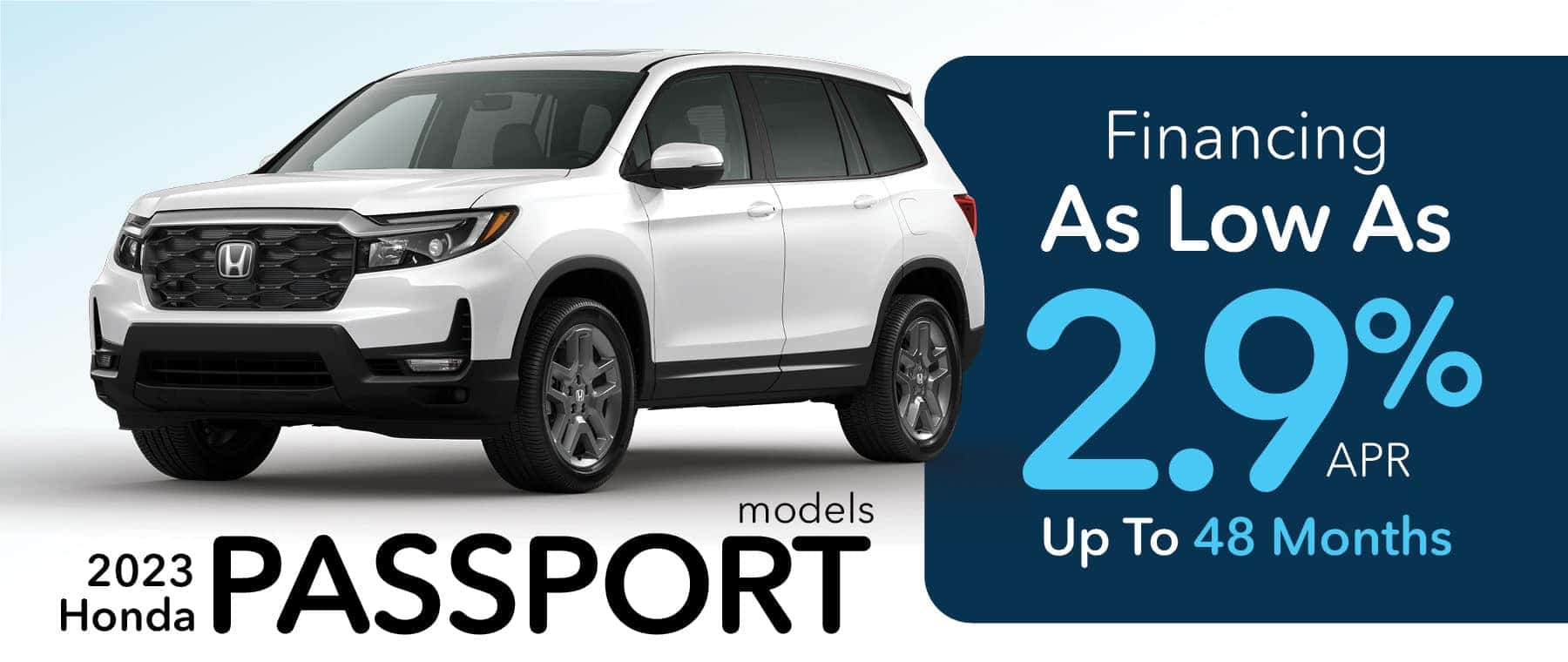 Finance as low as 2.9% APR