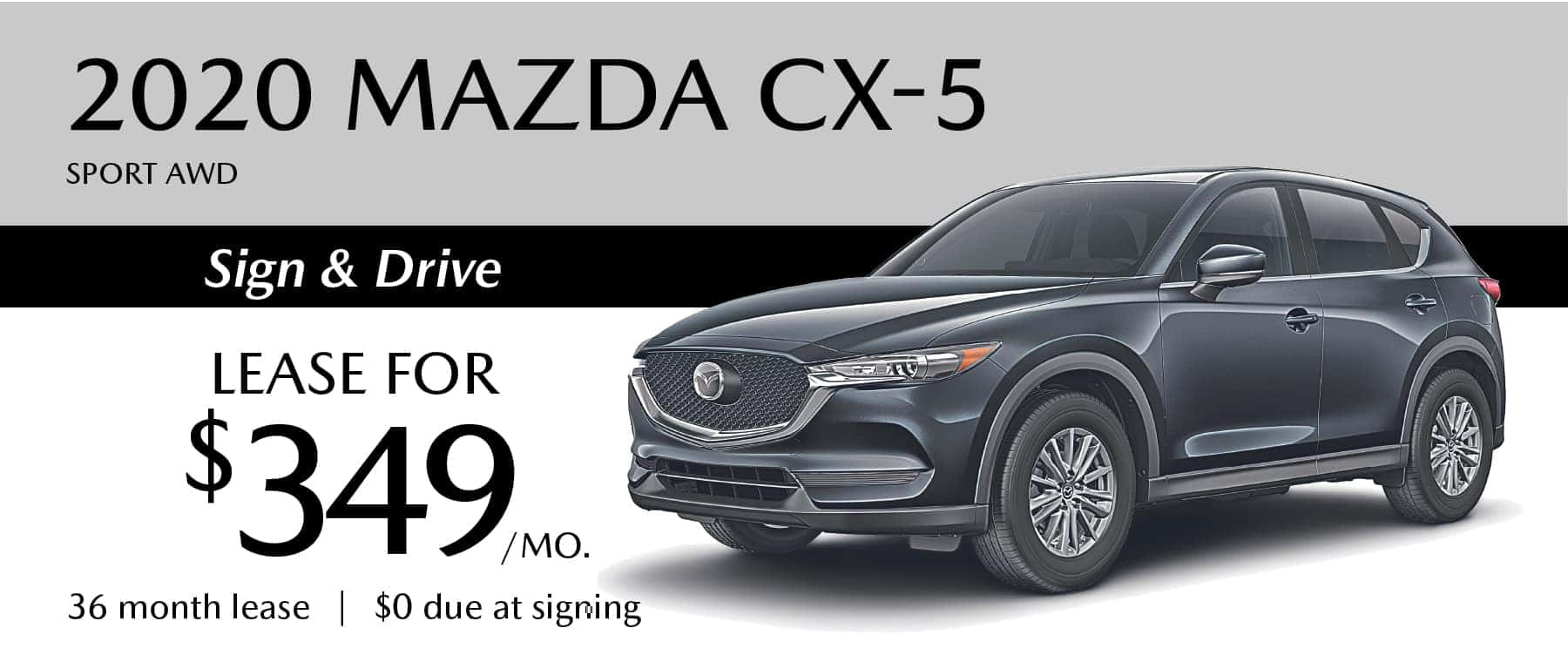 2020 MAZDA CX-5 Sport AWD Lease Offer in Greensburg PA with $0 Due at signing