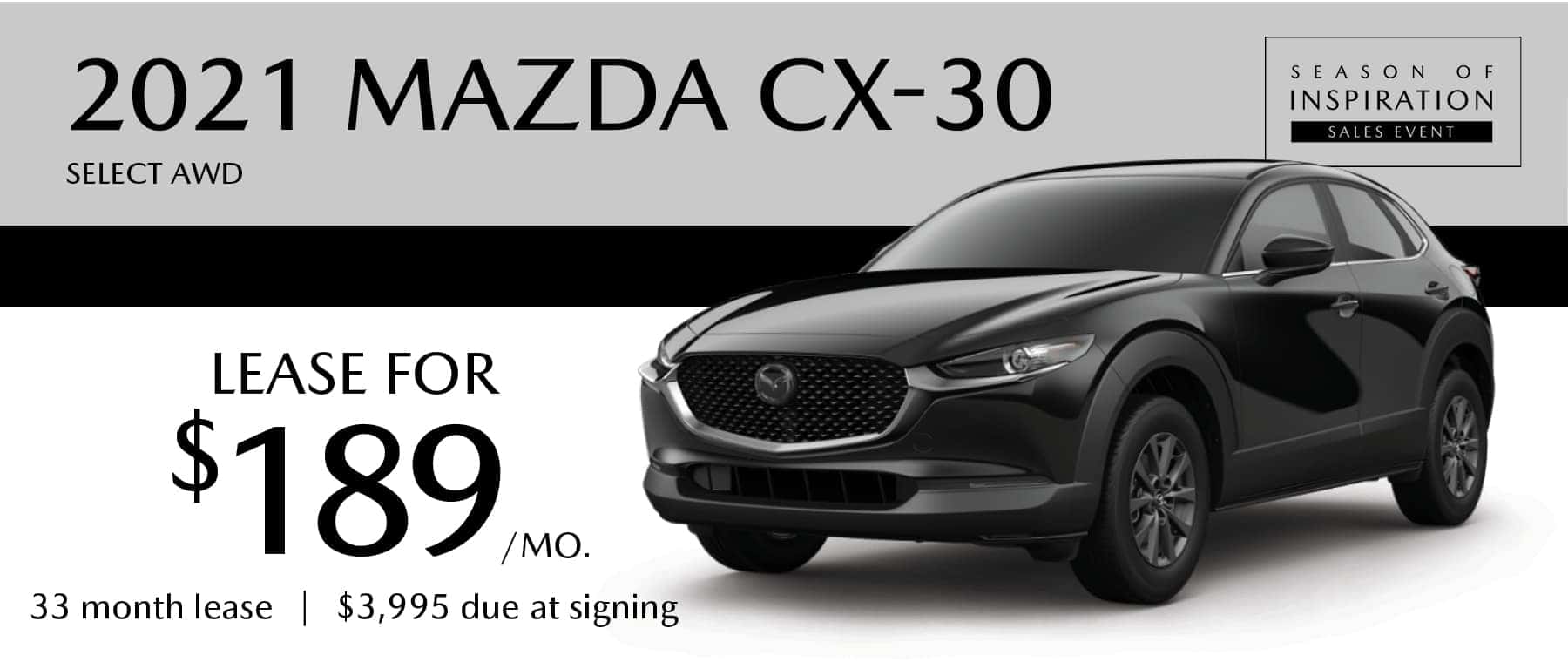 2021 MAZDA CX-30 Select AWD Lease Offer