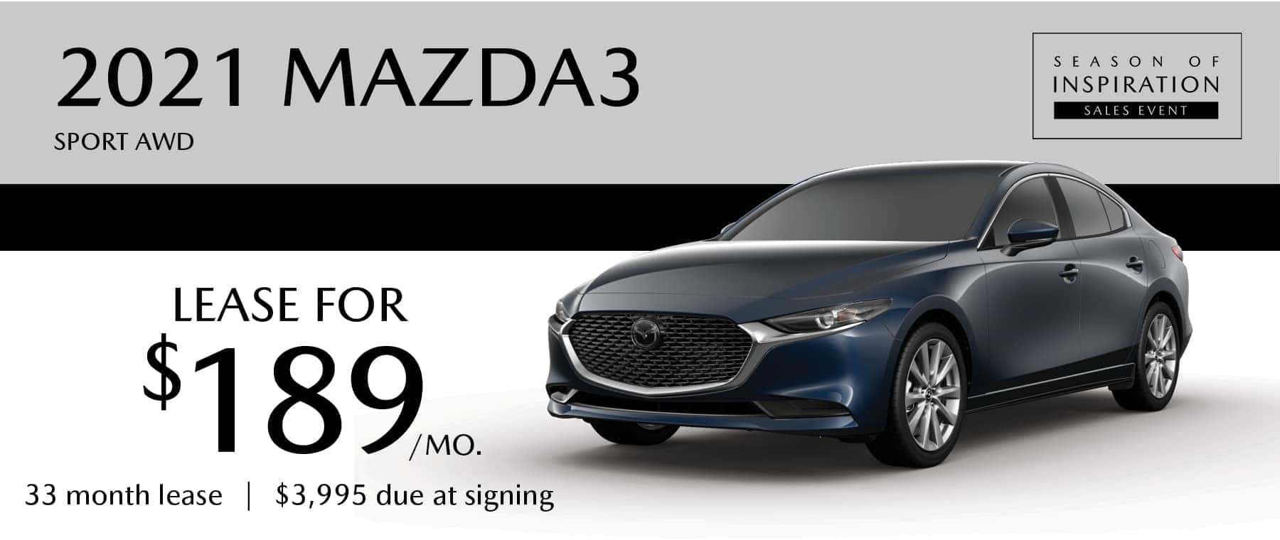 2021 MAZDA3 Sport AWD Lease Offer at Smail Mazda