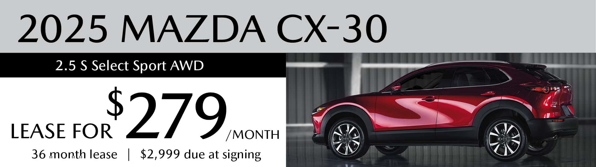 2025 MAZDA CX-30 2.5 S Select Sport AWD