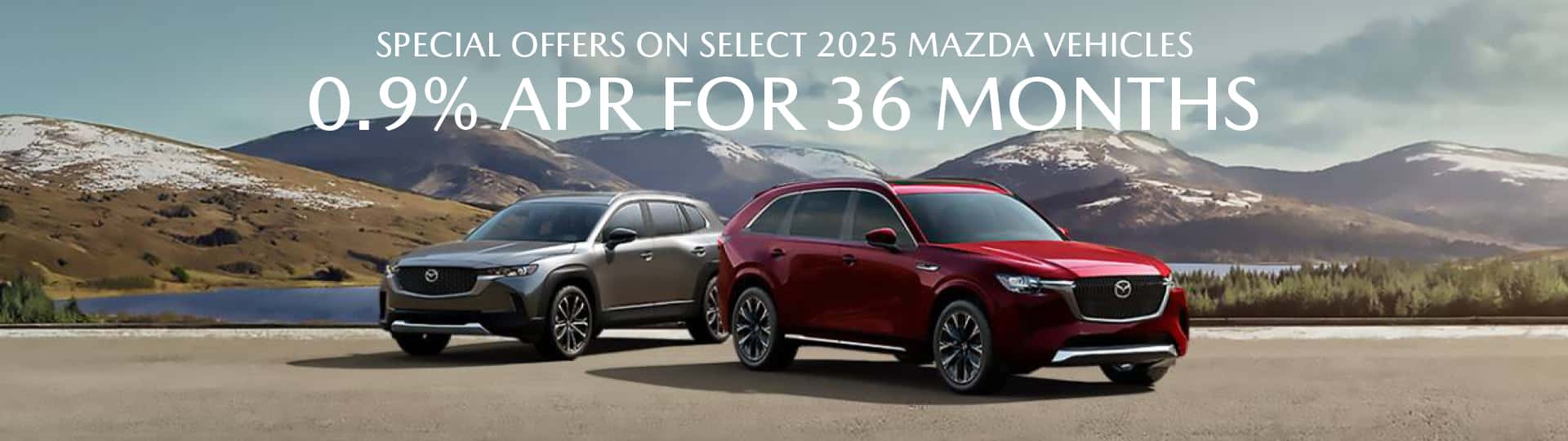 0.9% APR FOR 36 MONTHS