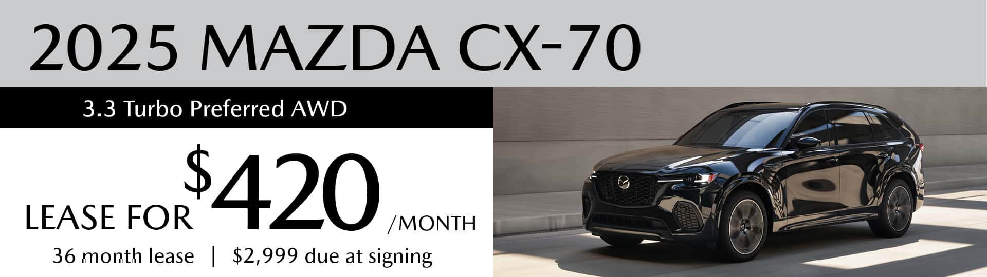 2025 MAZDA CX-70 3.3 Turbo Preferred AWD