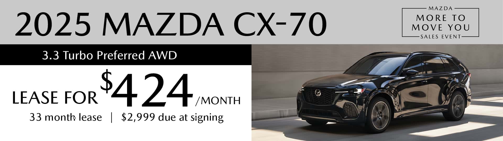 2025 MAZDA CX-70 3.3 Turbo Preferred AWD