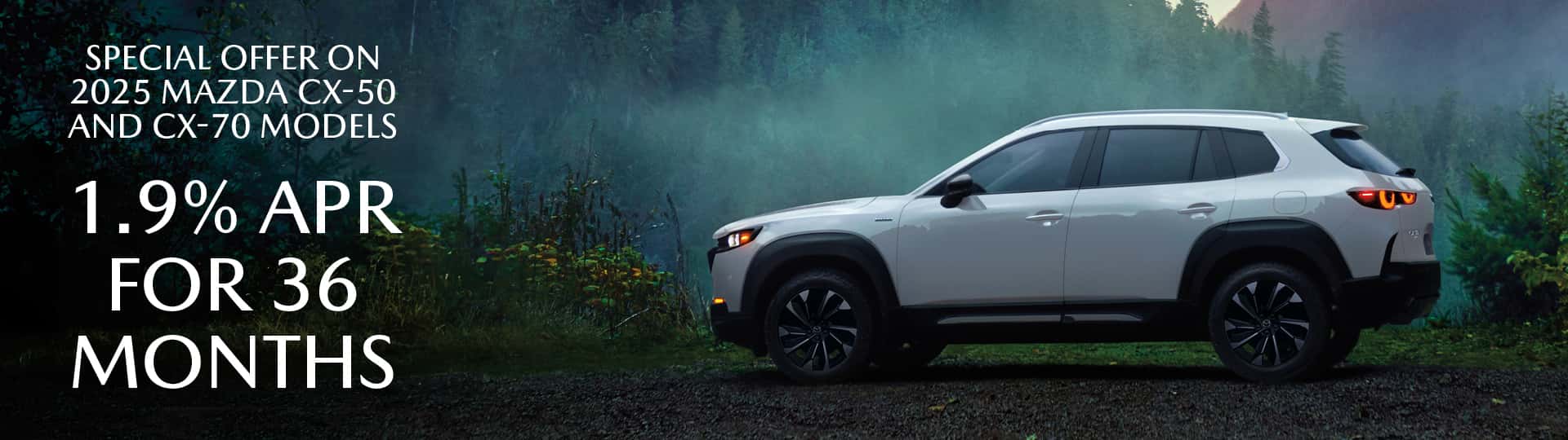 1.9% APR FOR 36 MONTHS