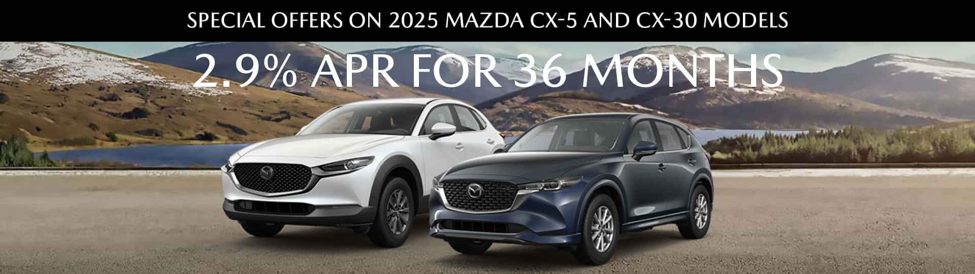 2.9% APR FOR 36 MONTHS