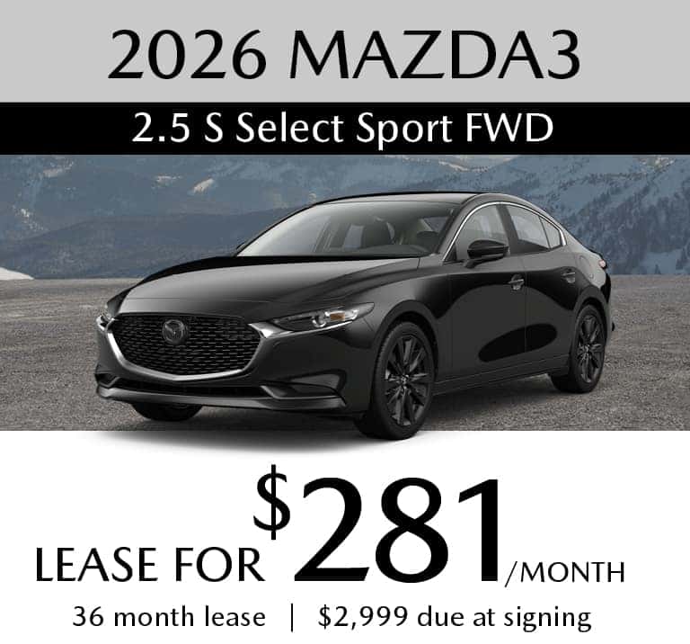 2026 MAZDA3 Sedan 2.5 S Select Sport FWD